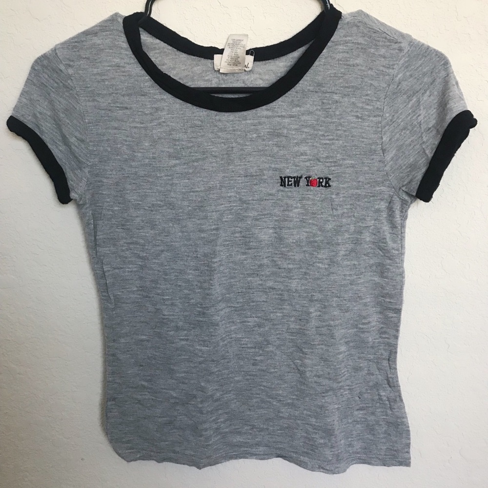 Wet Seal Grey New York T-shirt